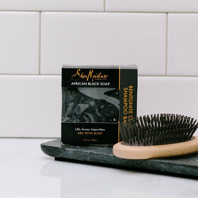 SheaMoisture African Black Soap Bentonite Clay Shampoo Bar - 4.5oz