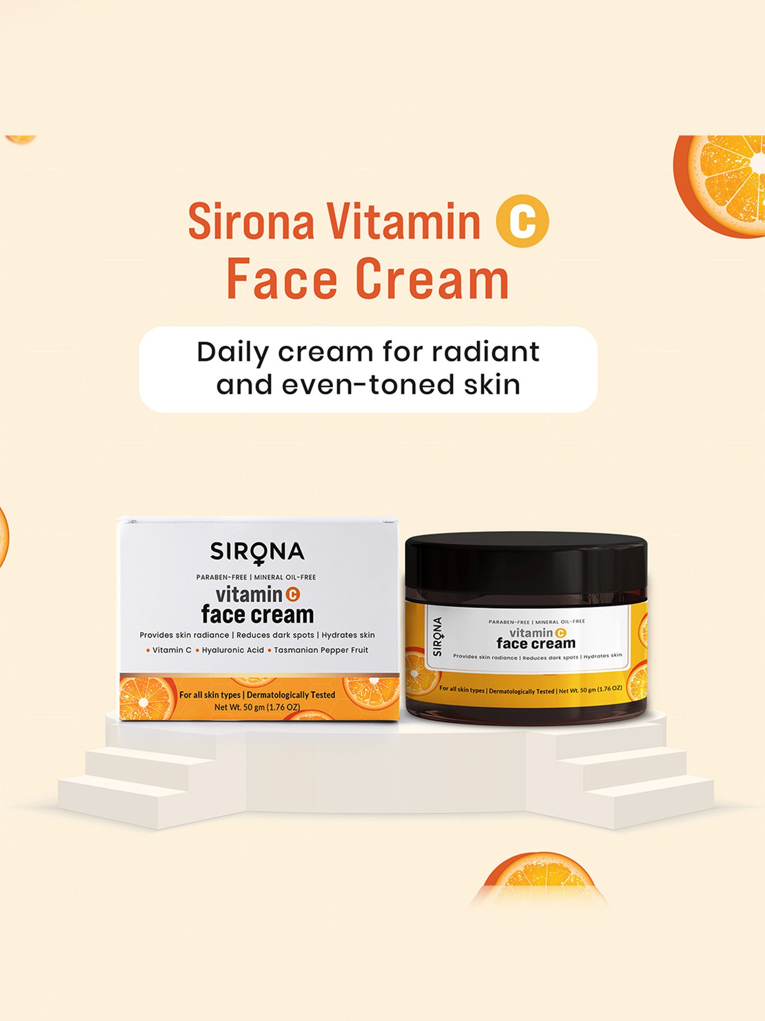 Sirona Vitamin C Face Cream - 50 gm