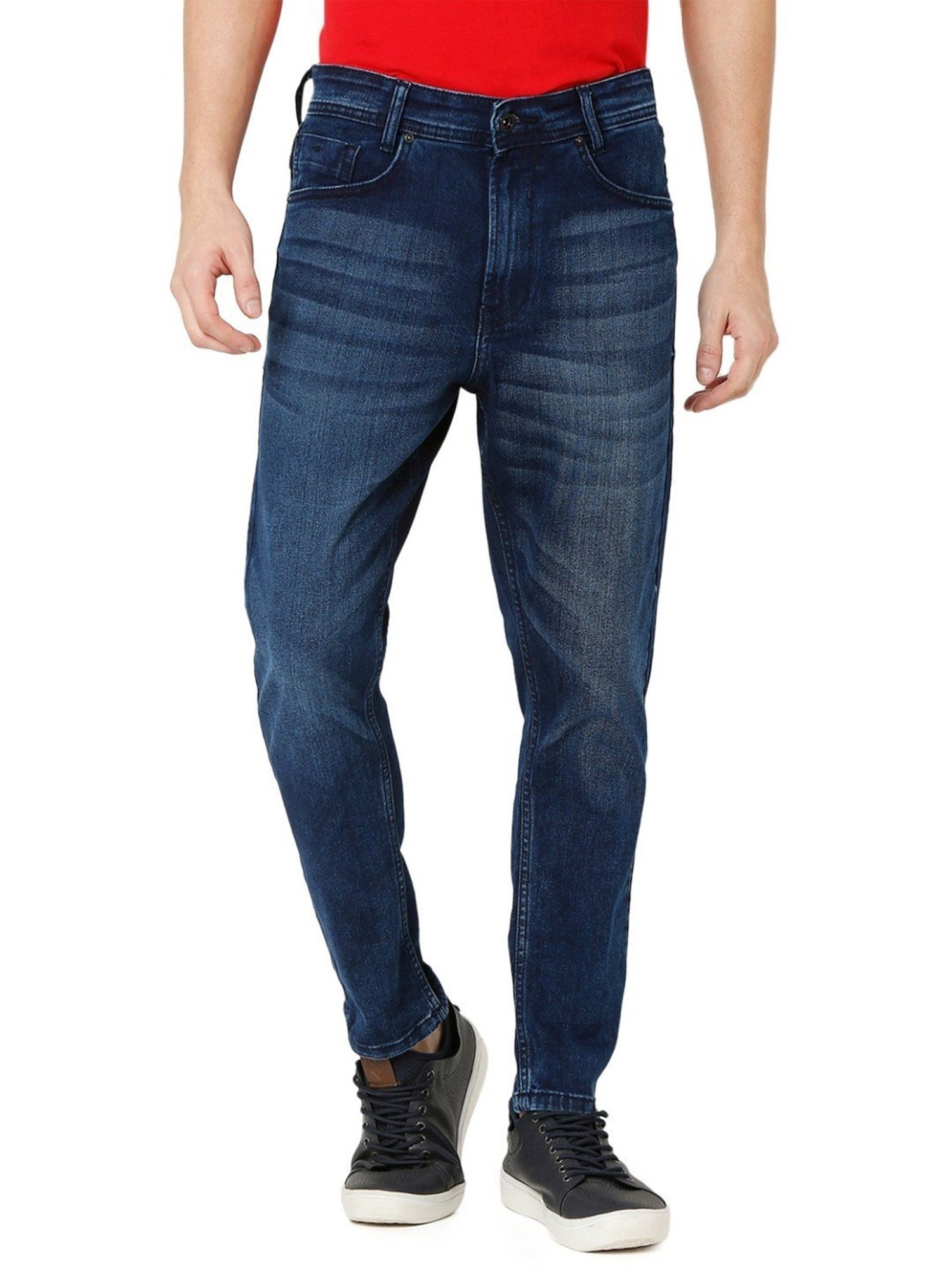 American Eagle Blue Cotton Regular Fit Jeans