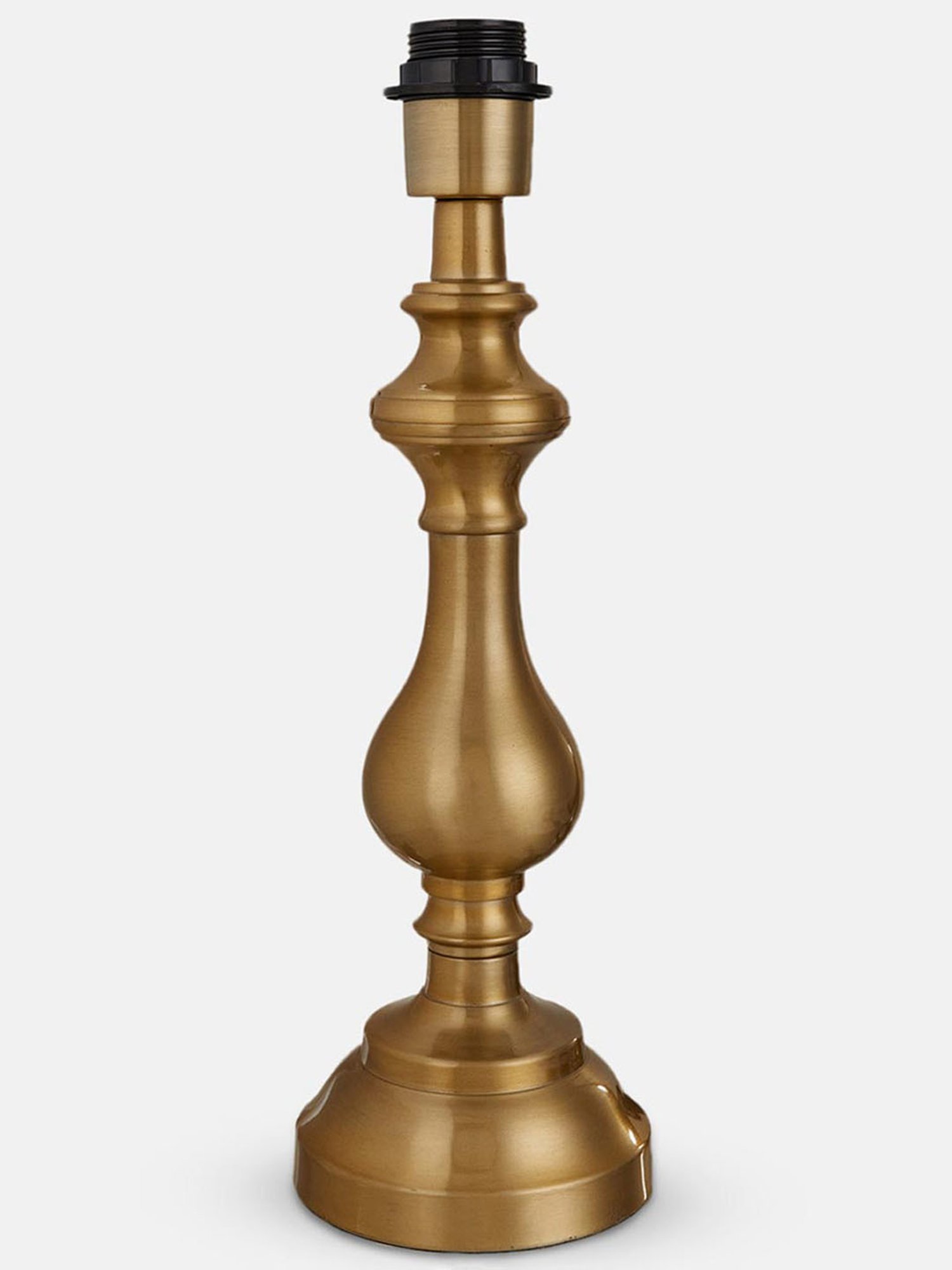 Possini Euro Design Modern Buffet Table Lamp Brushed Steel Tall Gourd White Drum Shade for Dining Room Bedroom Bedside