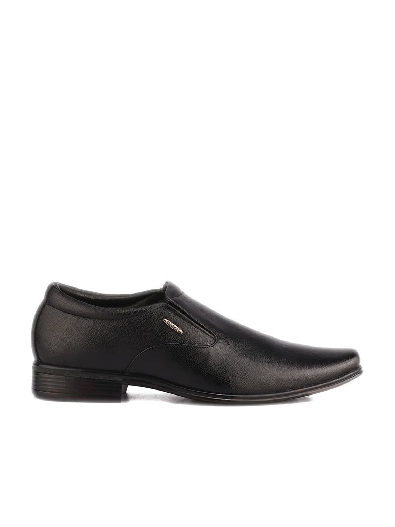 Red Chief Men's Black Formal Slip-Ons