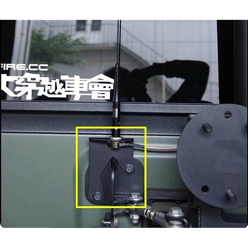 Tire CB Antenna Mount Compatible for Wrangler Unlimited Rubicon Sahara JK 24 Door 20072018
