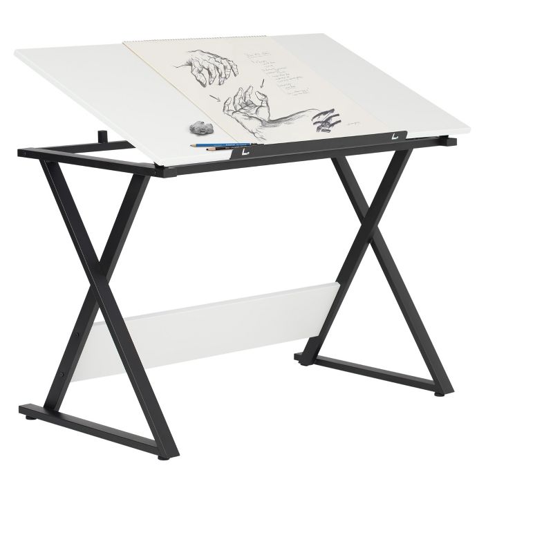 Axiom Drawing Table - Black / White - Studio Designs