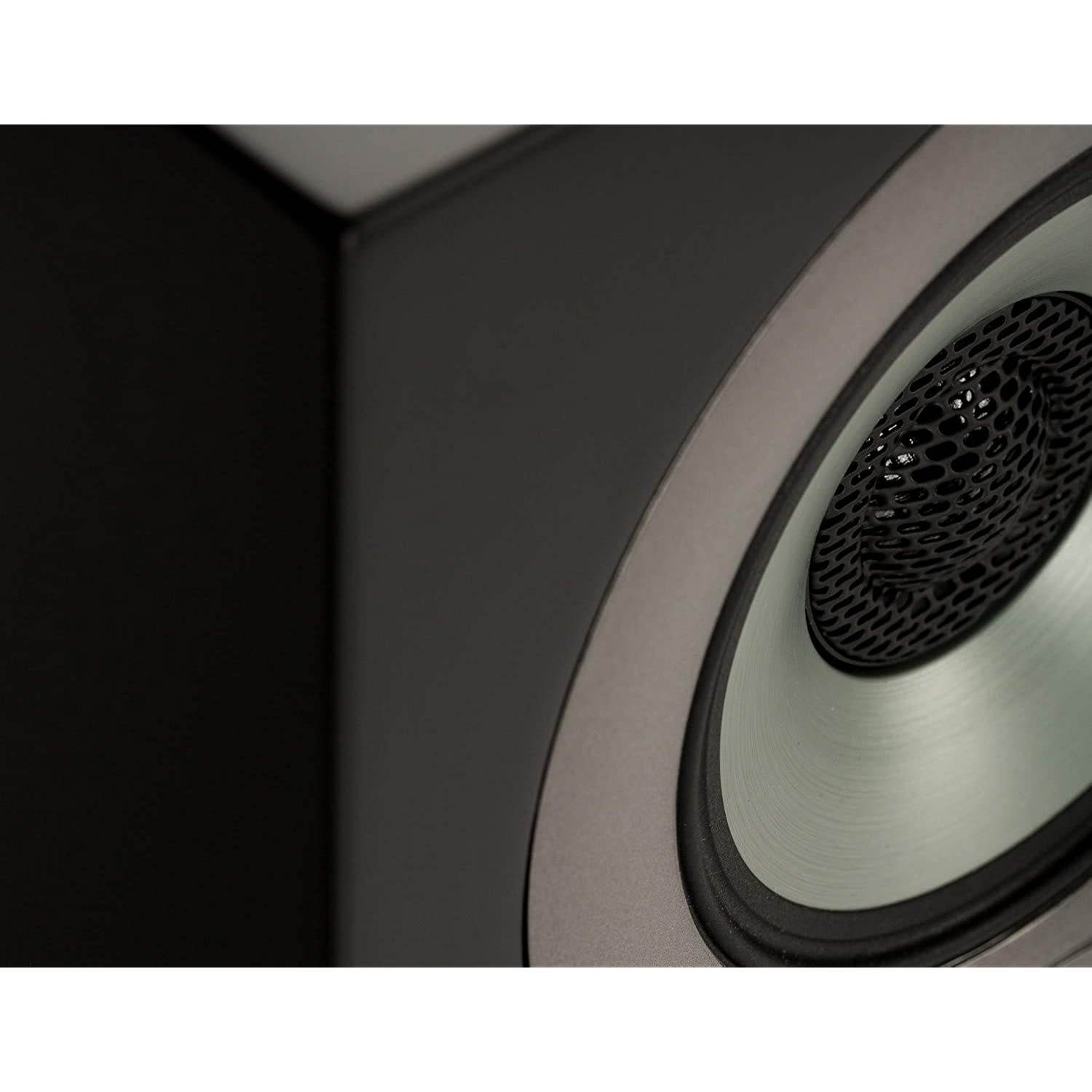 Elac Uni-FI UB5 Slim Bookshelf Speaker (Finished Satin Black Cabinet, Pair)