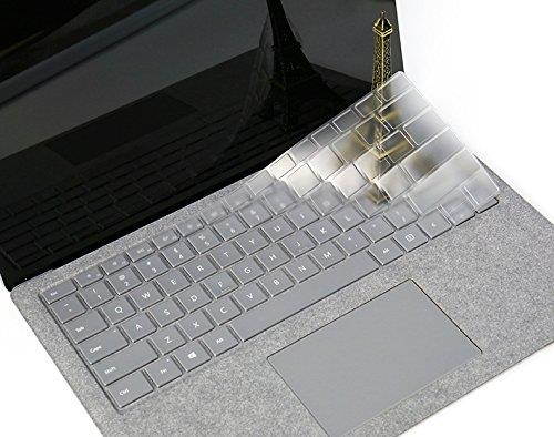 XSKN Ultra Thin Clear TPU Keyboard Skin Cover Protector for Microsoft Surface Laptop (2017 Released), US layout