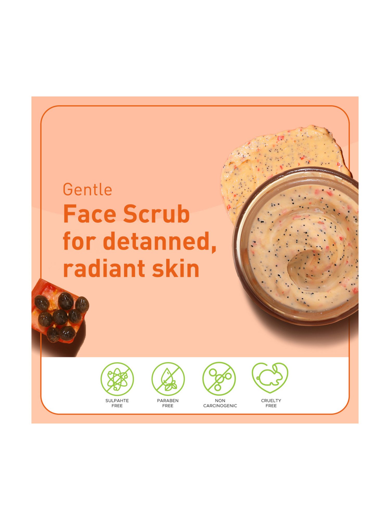 Pure Sense Natural Papaya Face Scrub - 50 gm