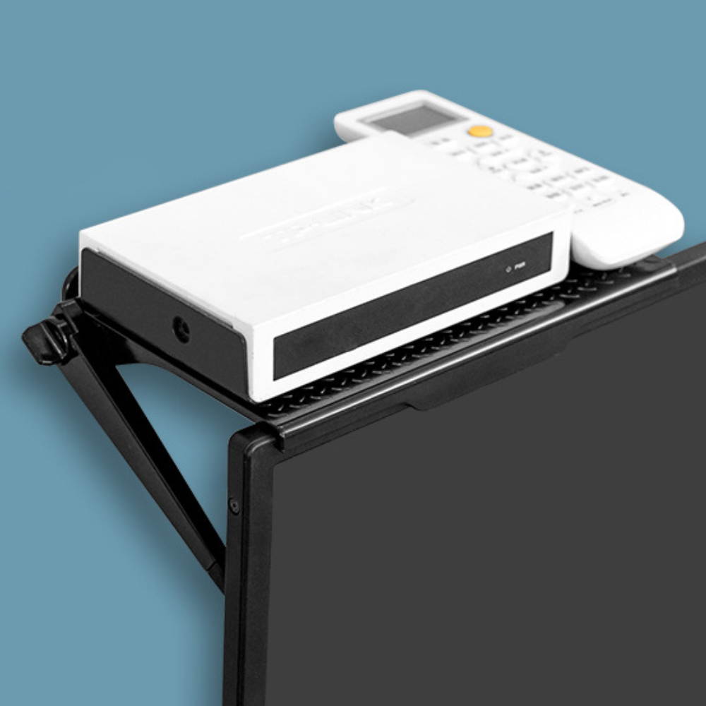 TV Screen Top Shelf Monitor Mount Organizer for Computer Monitor/Flat Screen TV (8.46 inch)