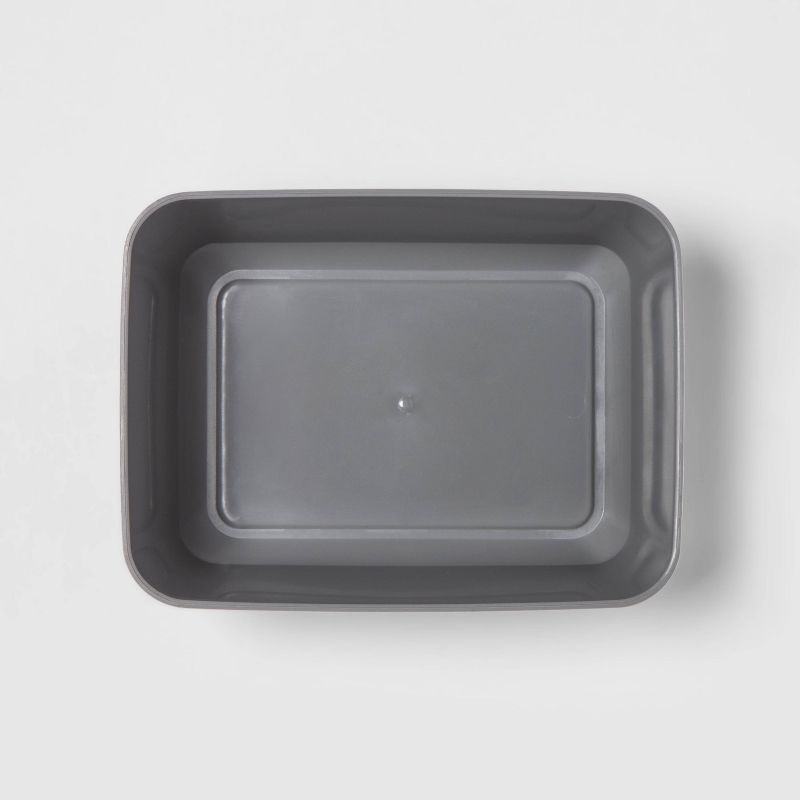 3pk Medium Storage Trays Gray Mist - Room Essentials™