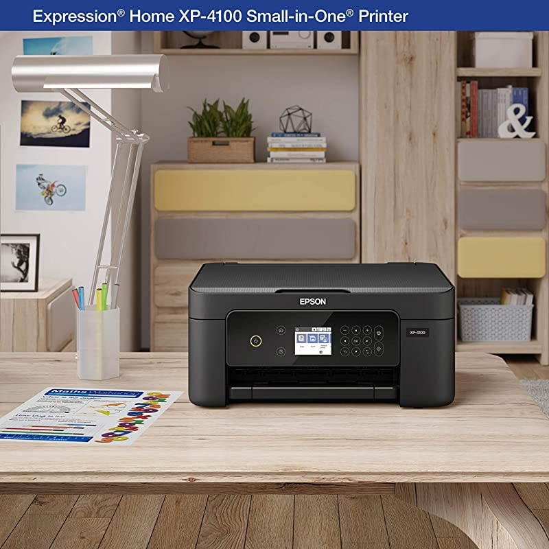 Expression Home XP4100 Wireless Color Printer with Scanner and Copier