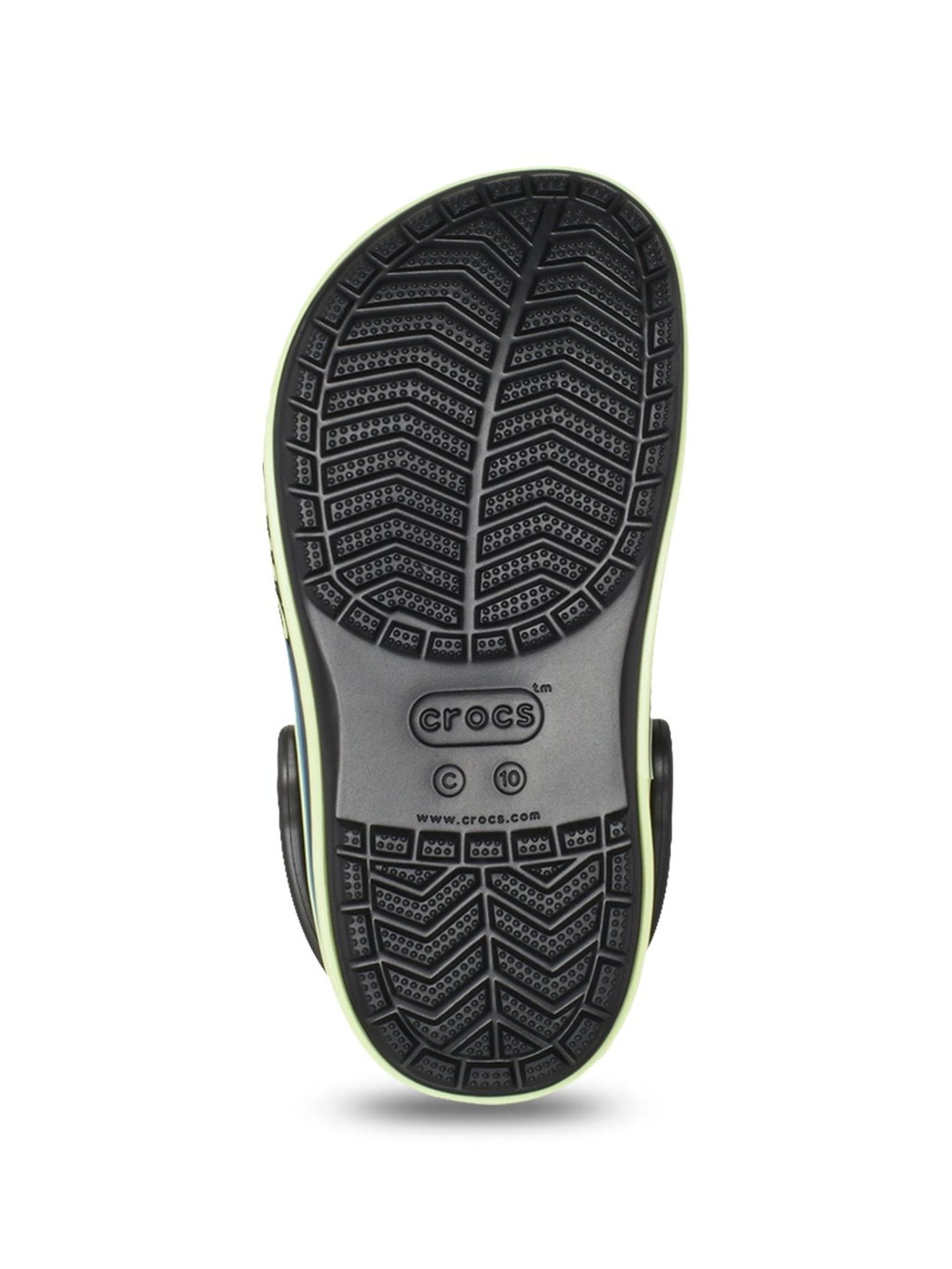 Crocs Kids Bayaband Black Back Strap Clogs