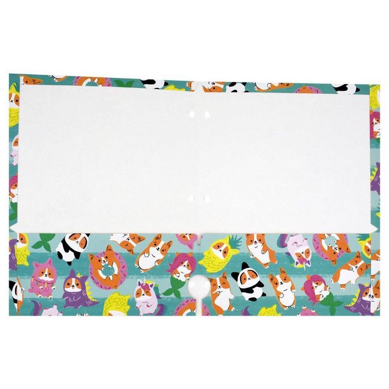 Dogs 2 Pocket Paper Folder Teal - Greenroom