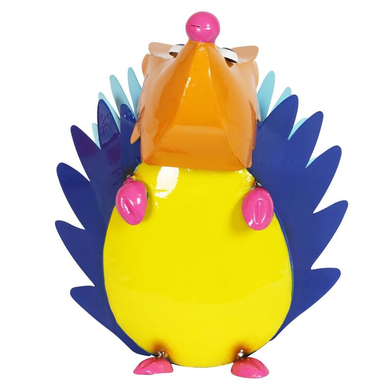 9.65" Metal Colorful Hedgehog - Exhart