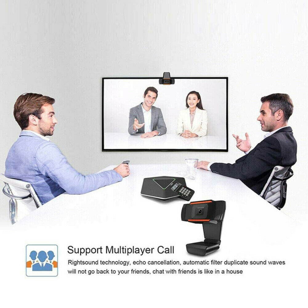 Webcam Auto Focusing Web Camera 1080P HD Cam Microphone For PC Laptop Desktop US