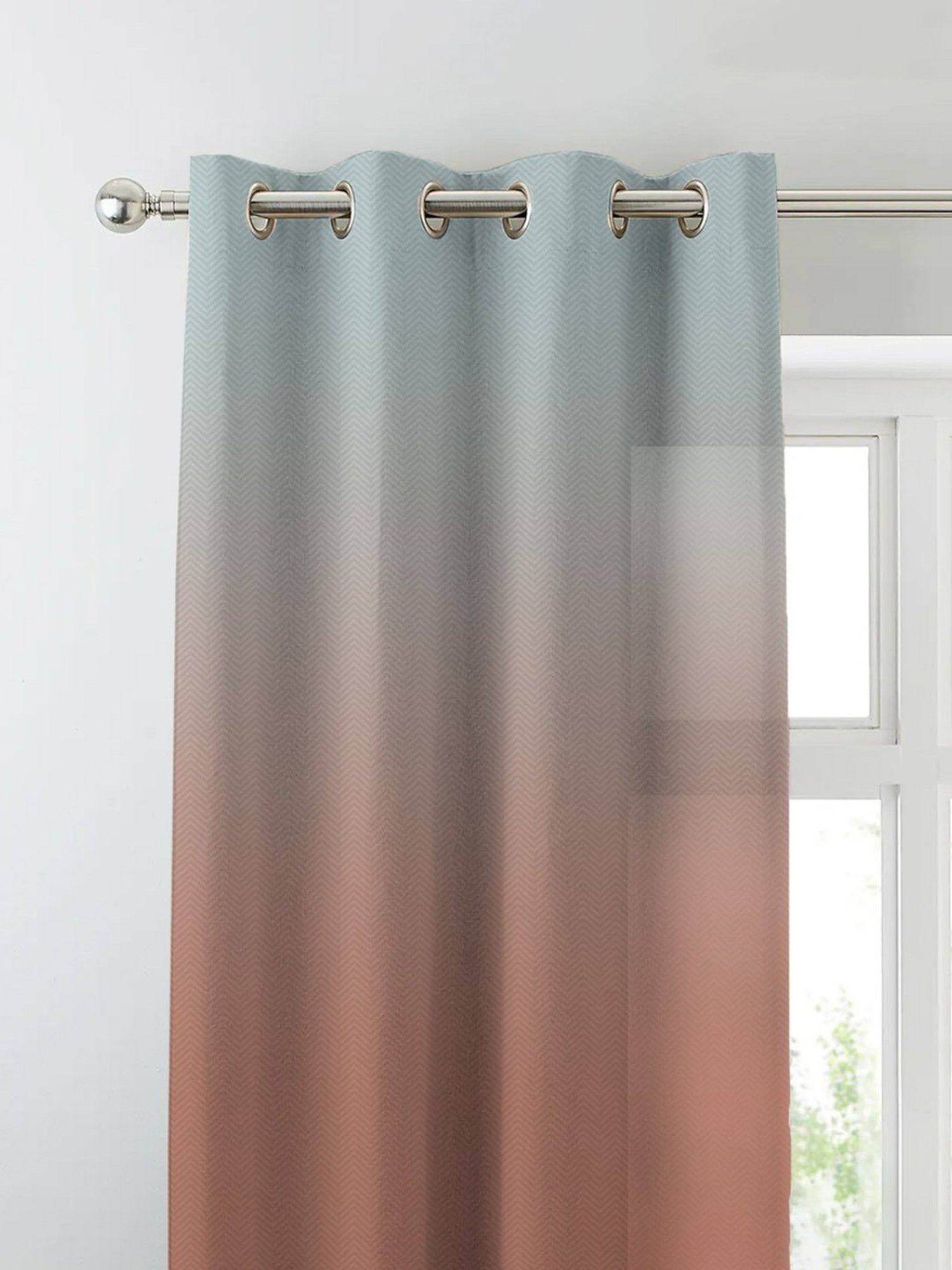 SPACES DRAPE STORY Boho Digital Print Multicolor Polyester 7 ft Door Curtains - Set of 4