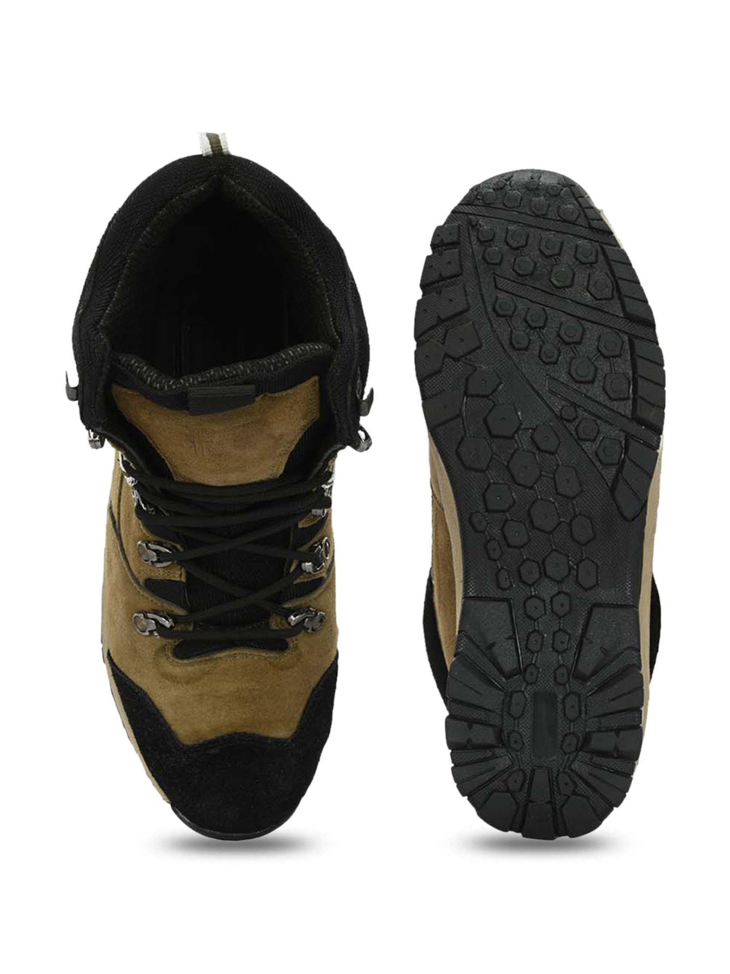 Eego Italy Men's Olive & Black Outdoor Shoes