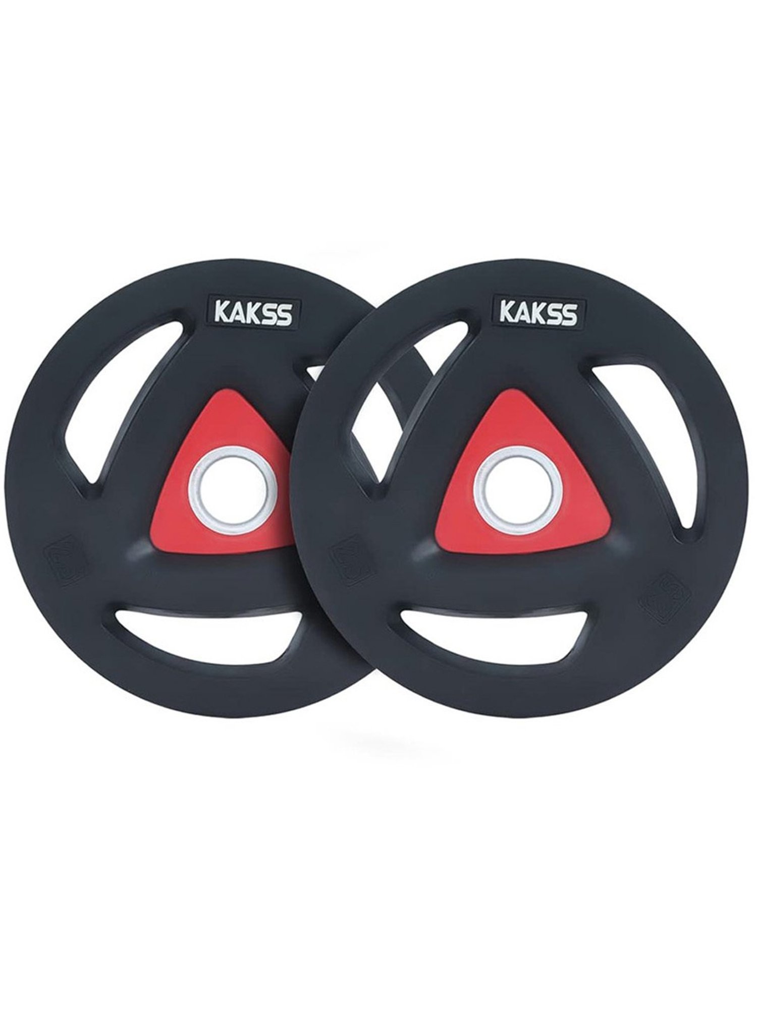 Kakss Home Gym Combo Metal Rubber Weight Plates 30mm Hole 5ft Straight Rod Set (Black) Size - 40KG