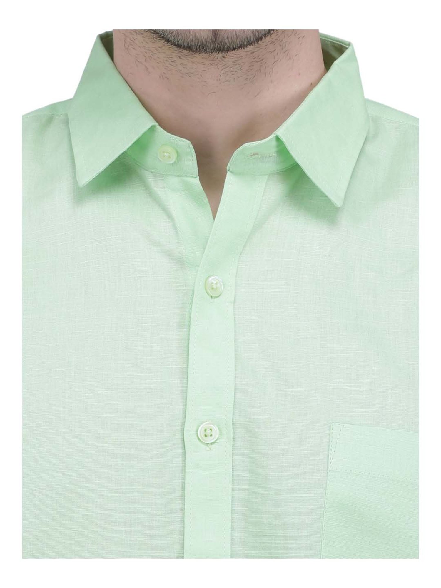 Southbay Pista Green Regular Fit Shirt