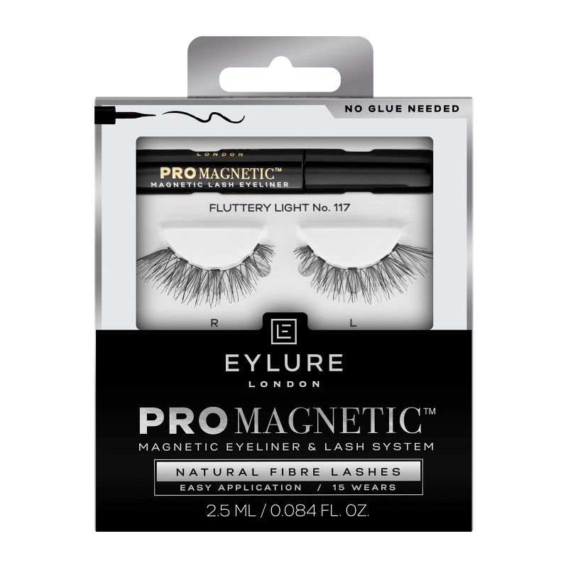 Eylure ProMagnetic Natural Fiber False Eyelashes - No.117 - Black - 1pr