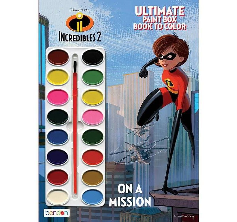 Incredibles 2  Paintbox Book