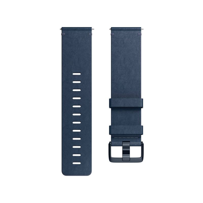Fitbit Versa Fitness Tracker Band Small Leather - Midnight Blue