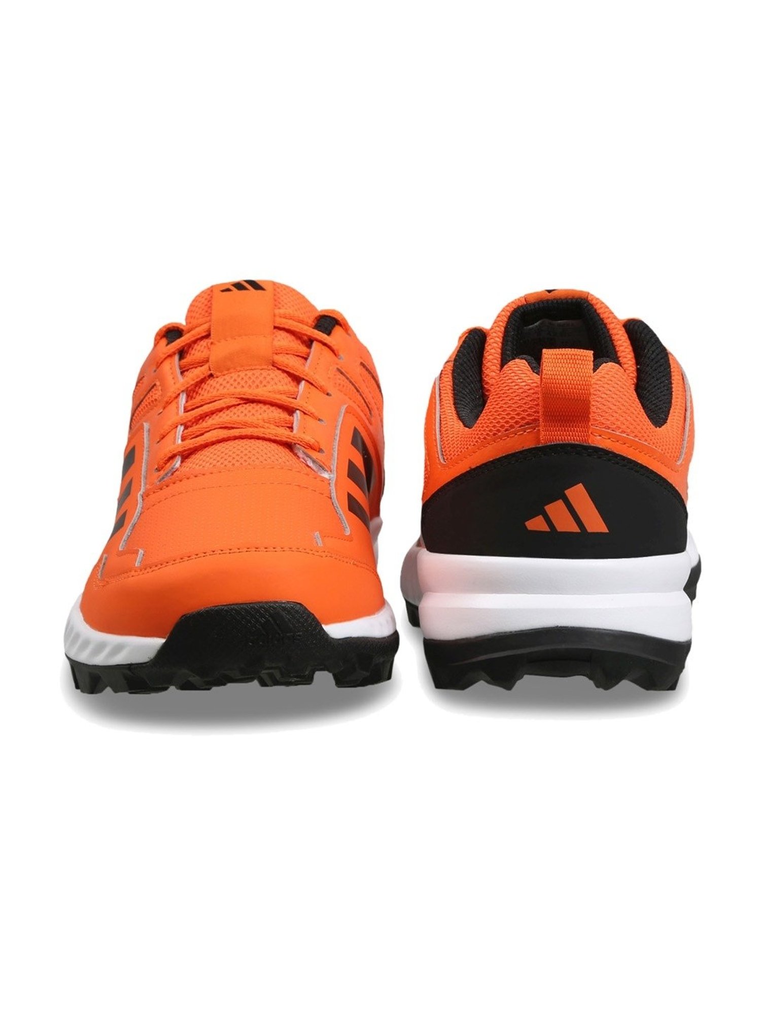 Adidas Men's Cri Rise V2 Orange Cricket Shoes