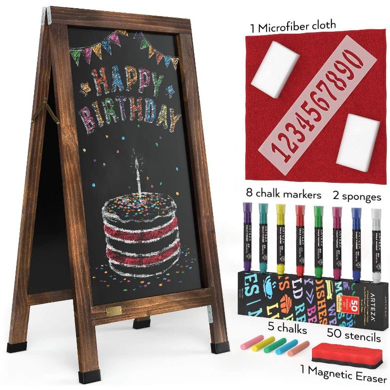 U Brands 40"x30" Linen Bulletin Board White Decor Frame