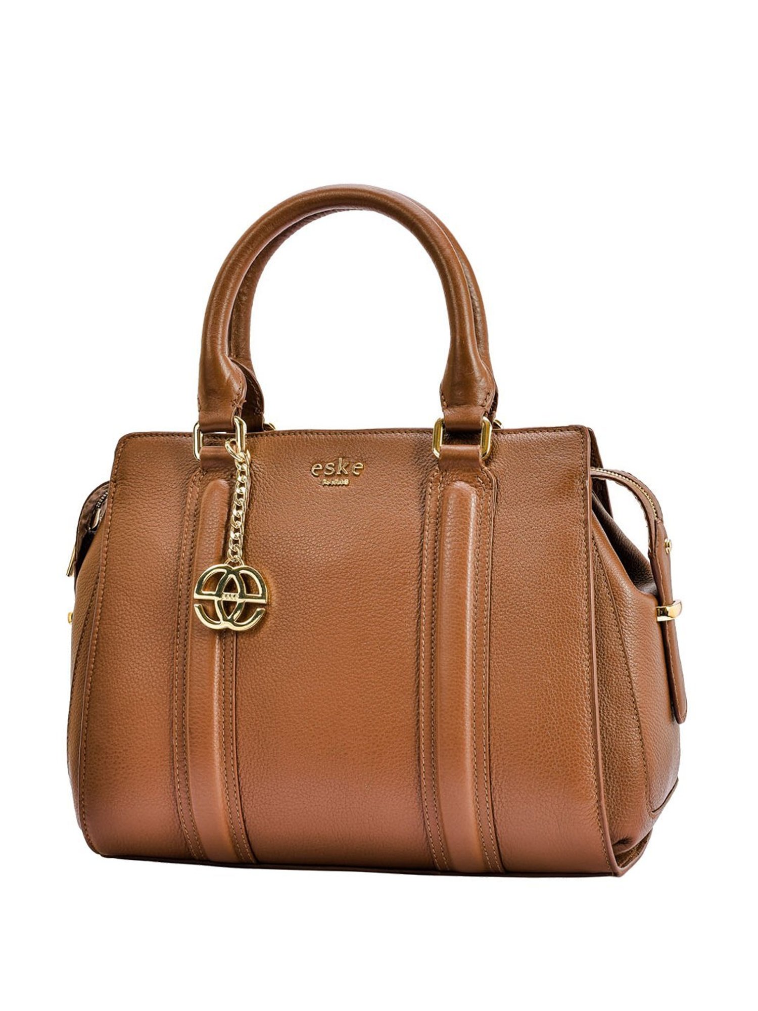 Eske Kiara Brown Solid Medium Handbag