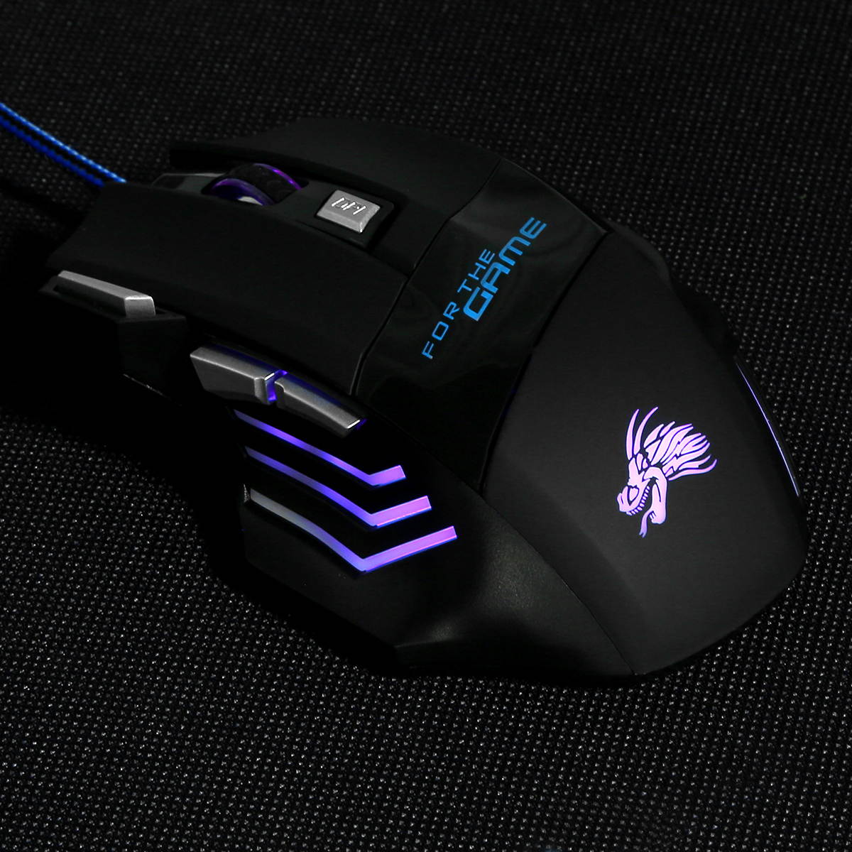 7 Button Optical USB Wired Gaming Mouse Black