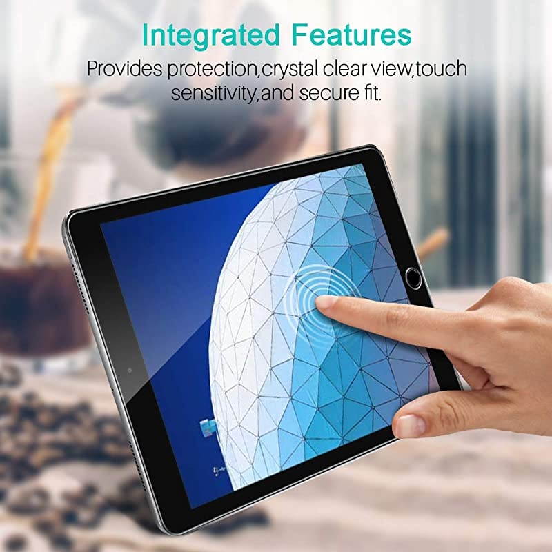 2 PACK  Screen Protector Compatible with iPad Air inch 105 2019 iPad Pro inch 105 iPad Air 3 Tempered Glass Bubble Free Case Friendly