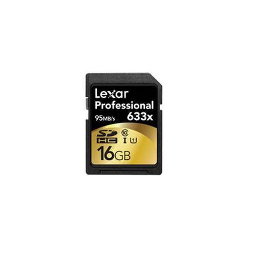 Lexar Professional 633x 16GB Secure Digital High-Capacity (SDHC) Flash Card w/ Image Rescue 5 Software Model LSD16GCBNL633