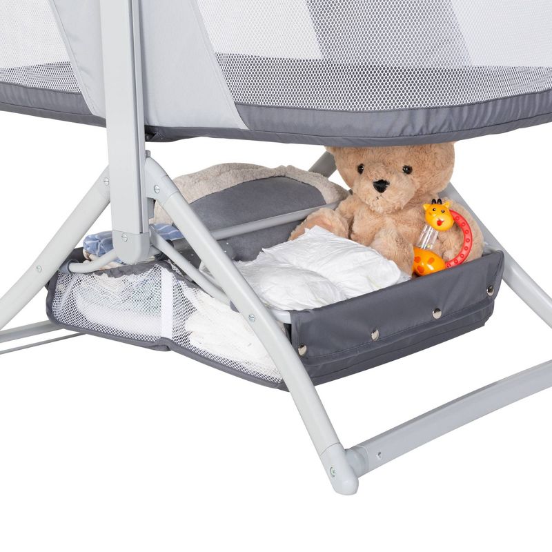 Baby Trend Quick-Fold 2-in-1 Rocking Portable Bassinet - Shadow Stone Gray