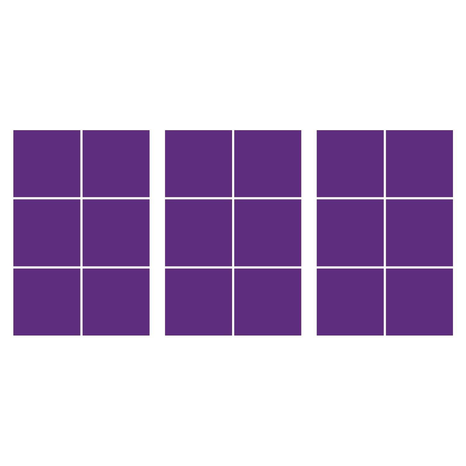 LiteMark 5.5 Inch Golden Yellow Square Decals - Pack of 8