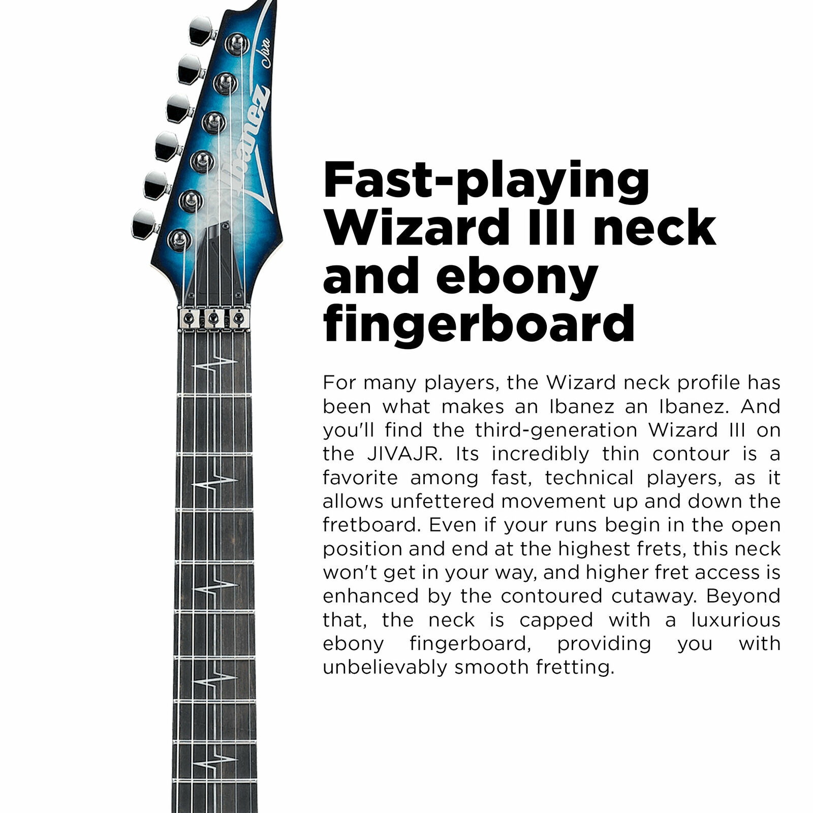 Ibanez JIVAJR Nita Strauss Signature Electric Guitar in Deep Sea Blonde