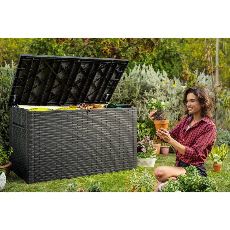 230Gal Java Outdoor Resin Storage Deck Box Brown - Keter