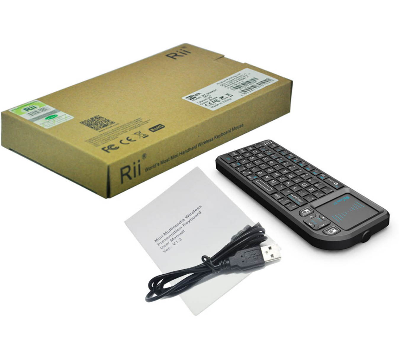 Rii X1 2.4G Mini Keyboard for Smart TV PC Accessories Raspberry PI Google TV Box
