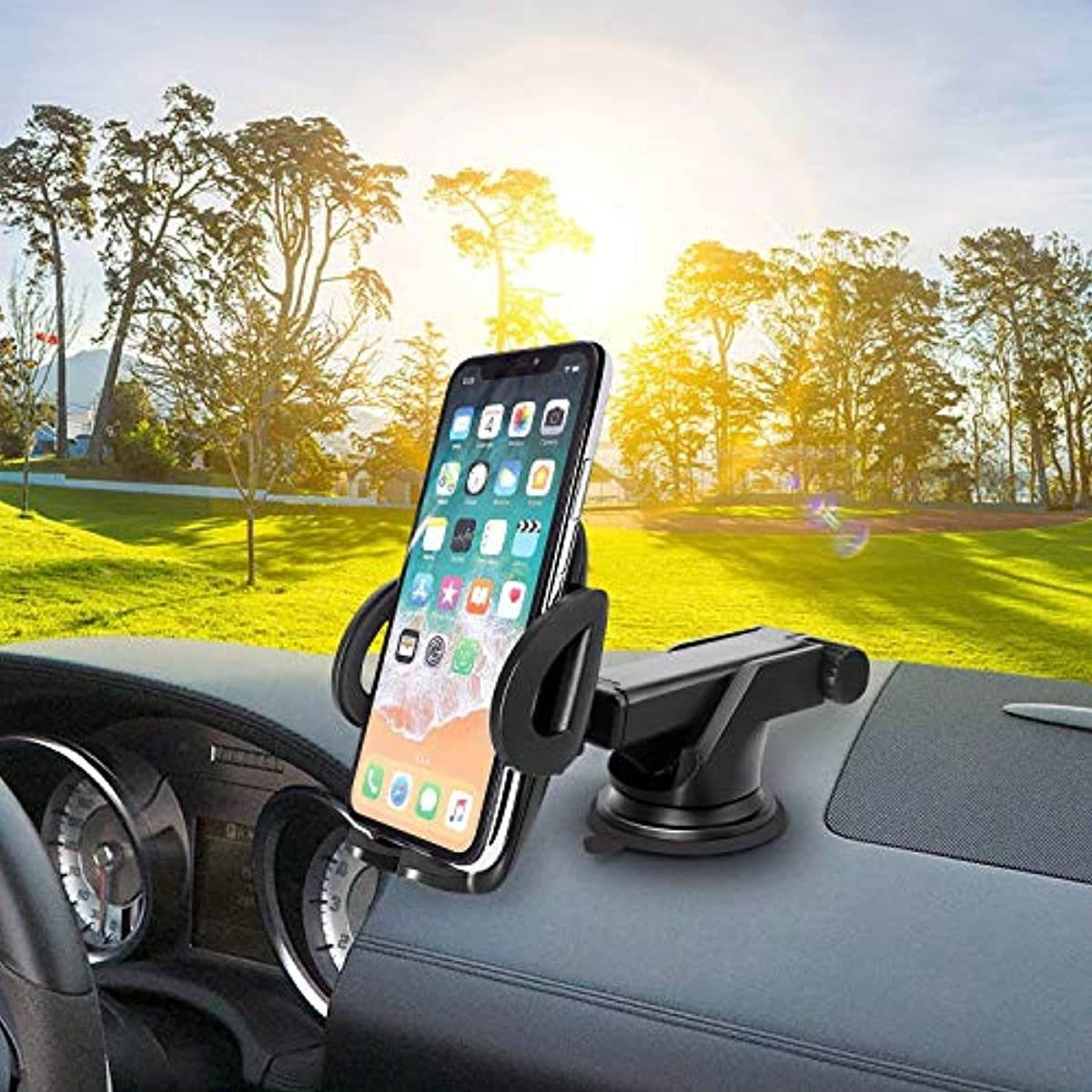 Cellet Car Phone Mount Extendable Windshield and Dashboard Holder Compatible for iPhone 11 Pro, 11, Xr XS MAX Galaxy Note 10 10+ 10 Plus 5G