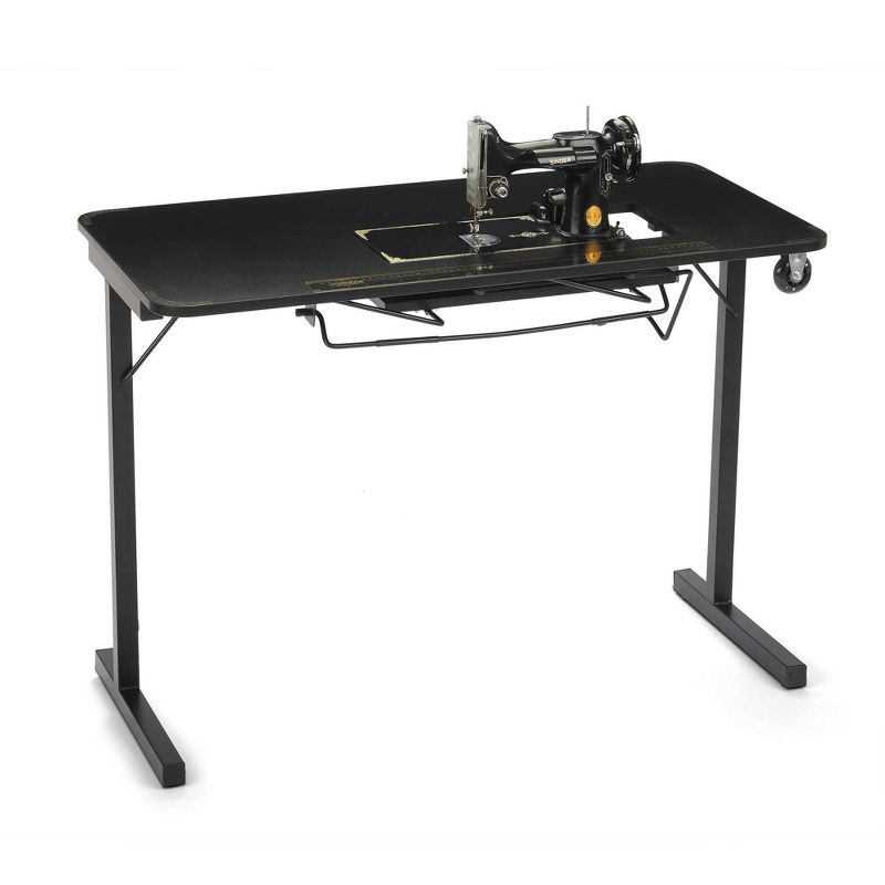 Arrow Cabinets Heavyweight Table for Vintage Singer Sewing Machines Black
