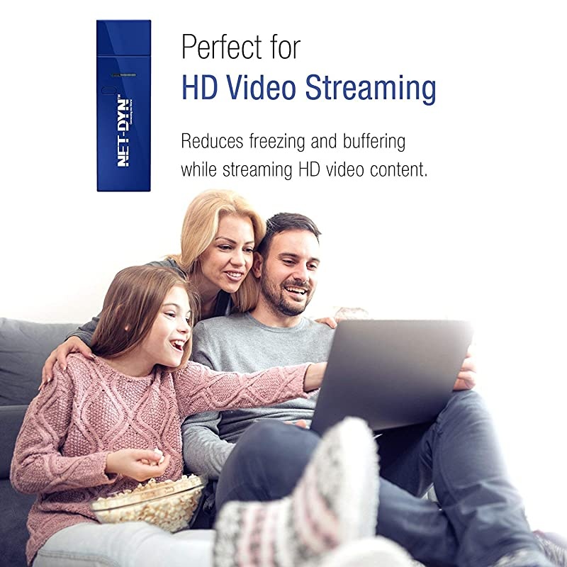 USB Wireless WiFi Adapter,AC1200 Dual Band, 5GHz and 2.4GHZ (867Mbps/300Mbps), Super Strength So You Can Say Bye to Buffering, for PC or Mac, for Desktop or Laptop