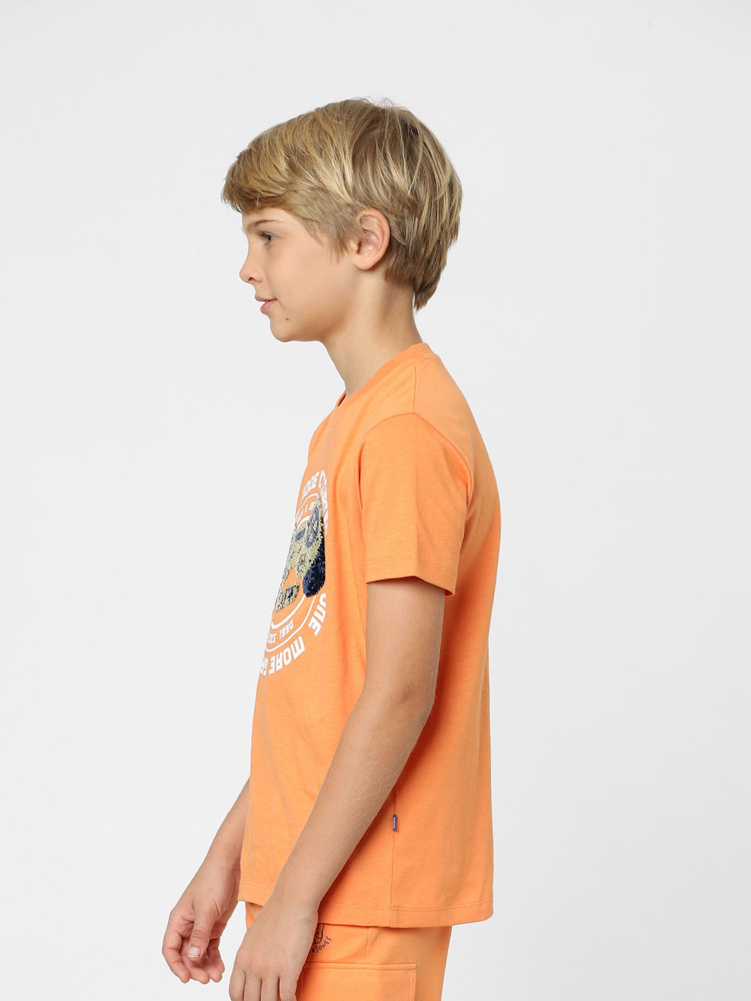 Jack & Jones Junior Orange Embellished T-Shirt