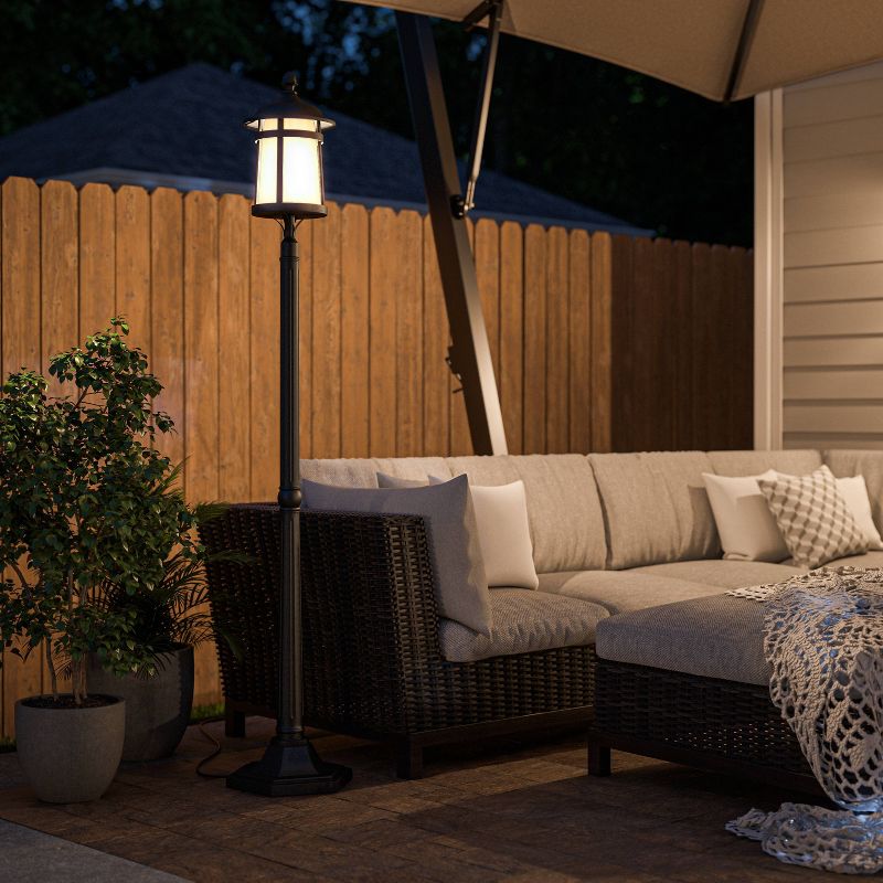 Outdoor Lantern Kenroy Black Aluminum