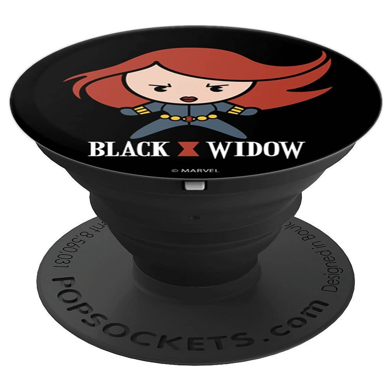 Marvel Black Widow Cute Kawaii Logo Stance PopSockets Grip and Stand for Phones and Tablets