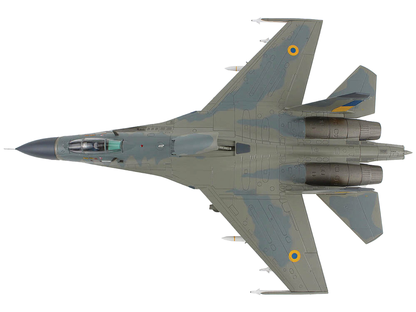 Sukhoi Su-24M Fencer-D Bomber Aircraft "Ukraine War" (2023) Ukrainian Air Force 1/72 Diecast Model by JC Wings