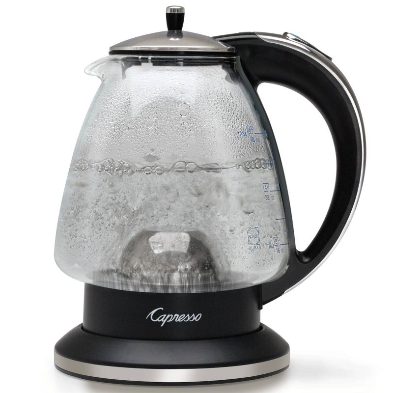Capresso H2O Glass Electric Water Kettle – Stainless Steel 240.03