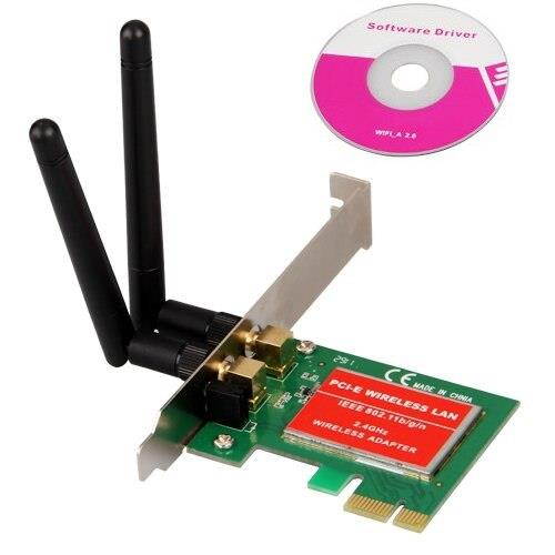 1 pcs CAAPCI Express PCI e 300Mbps IEEE 802.11b/g/n Wireless WiFi Network Card Adapter