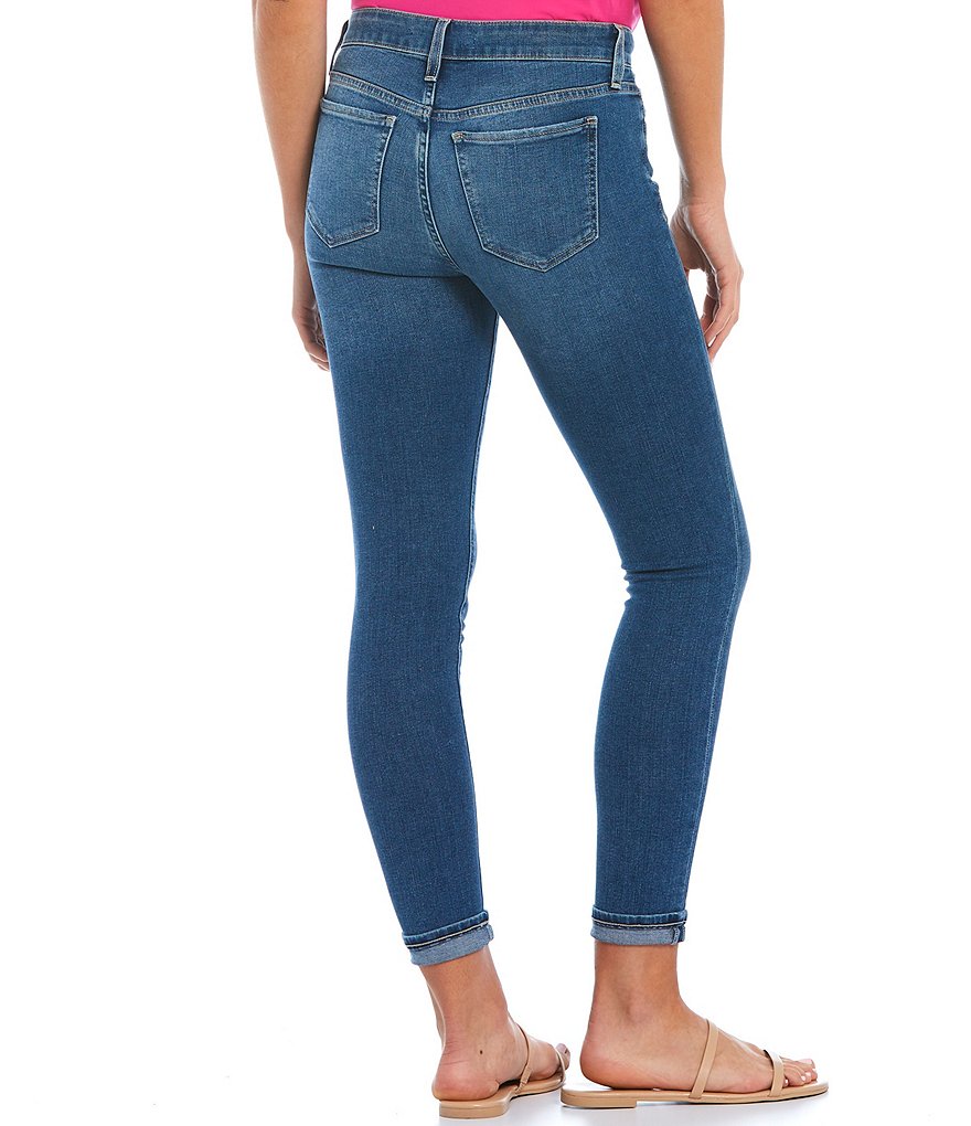 Joe's Jeans Icon Crop Mid Rise Skinny Cuff Hem Jeans