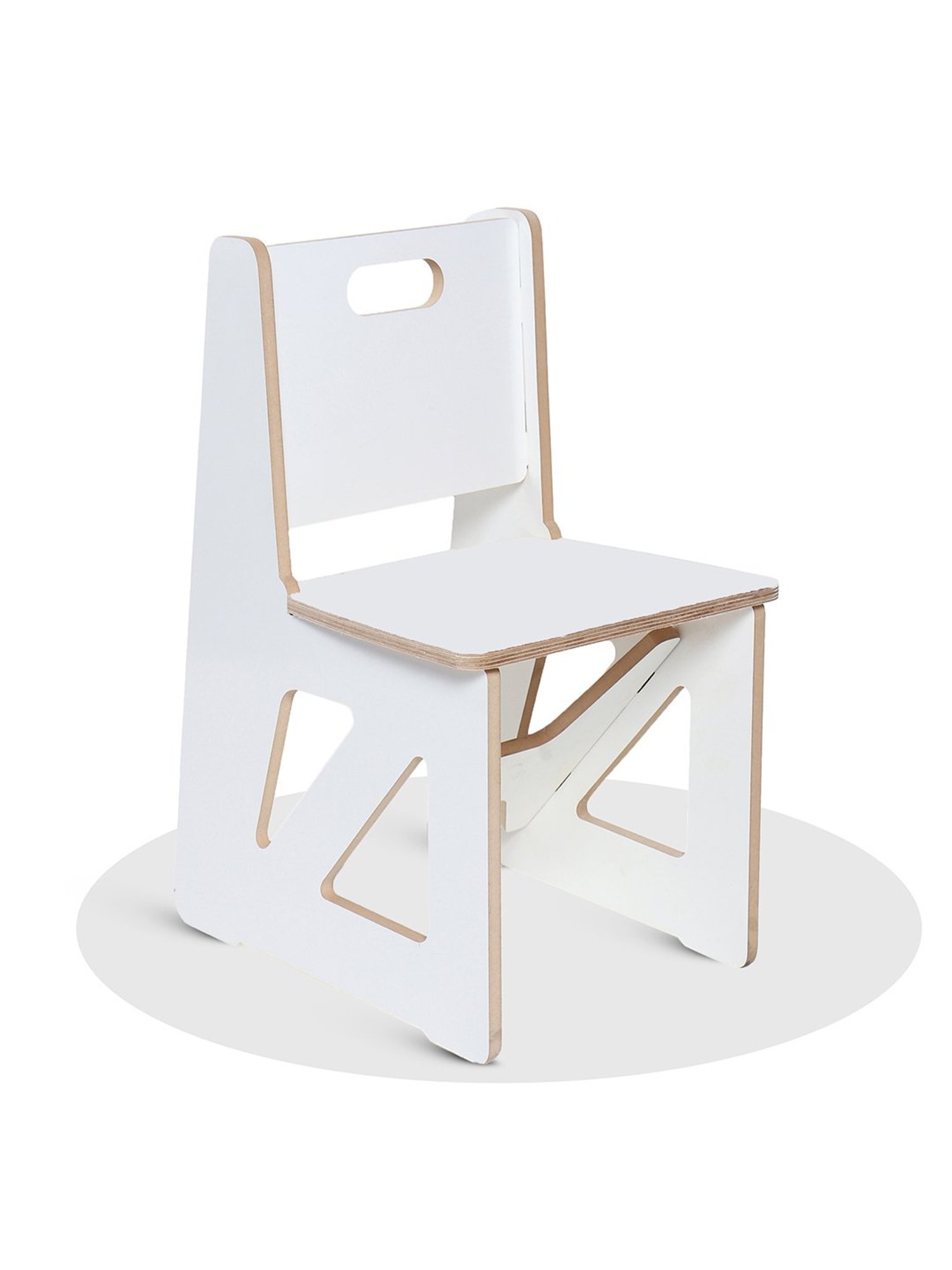 Kiddery Natural Wooden Montessori Inspired Chair (Age 1-8 Years)