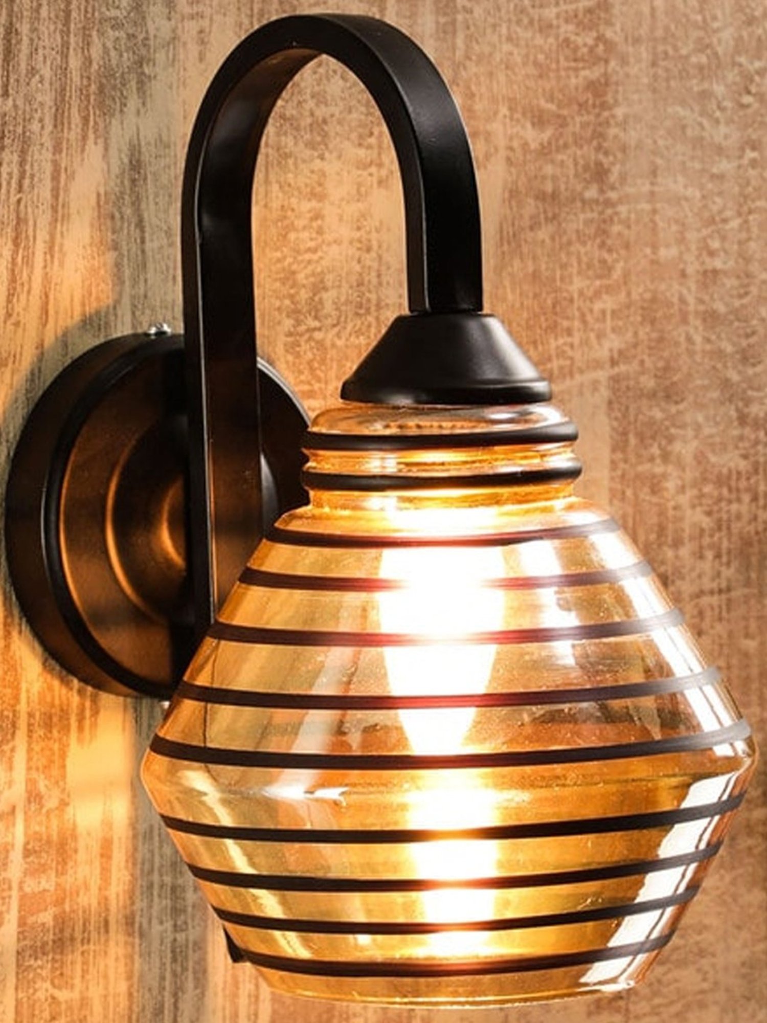 DecorativeRay Copper & Black Wall Light - Set of 1