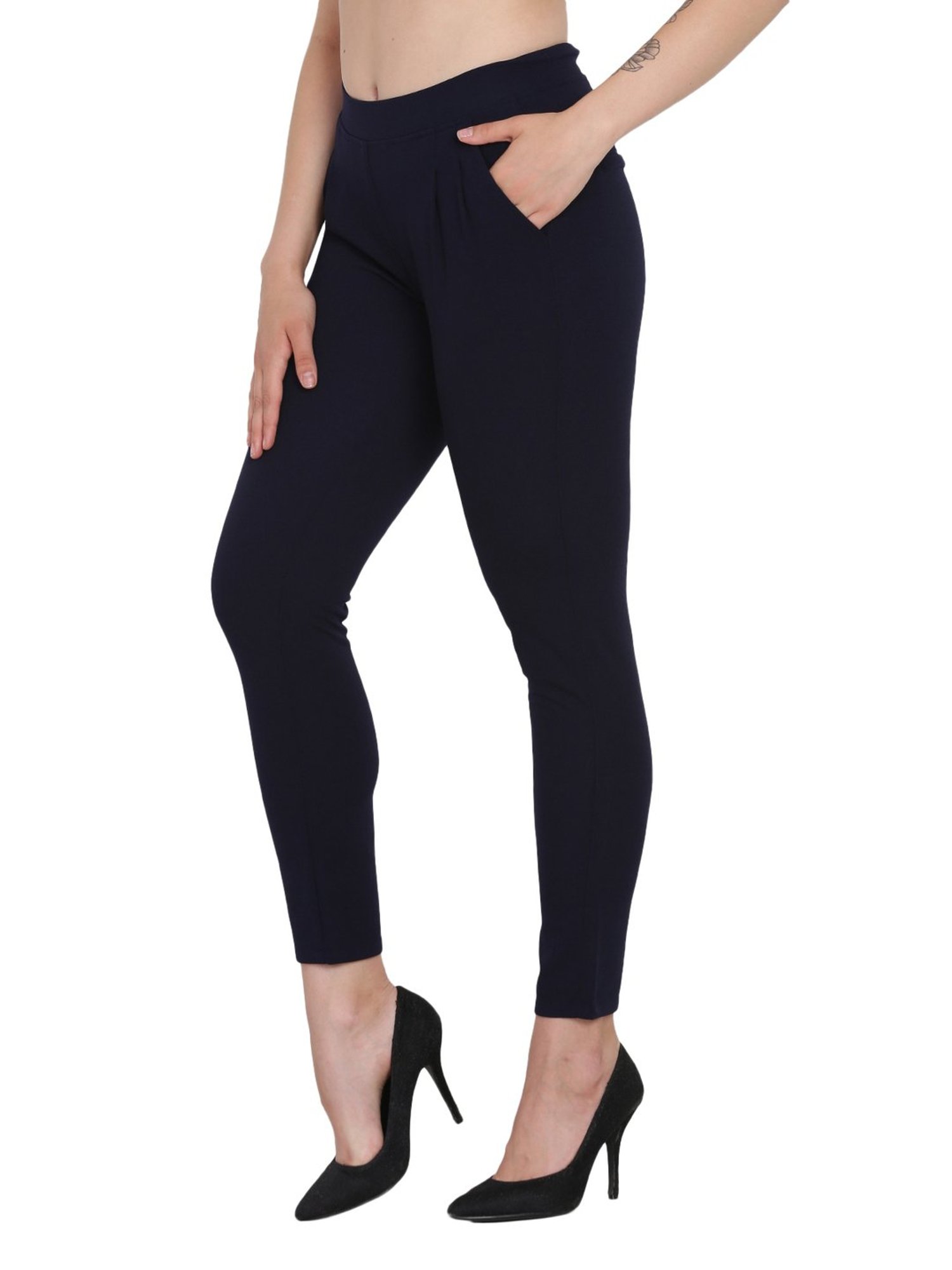 Westwood Navy Cotton Trousers