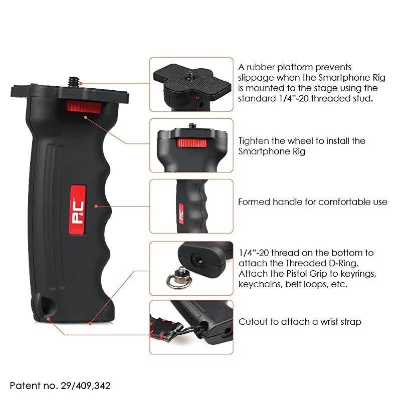 amp Cinema Pistol Grip KIT Ergonomic StabilityTripod Cold Shoe Mount for Camera or PhoneEasy Adjust amp ClampVersatile AttachmentProfessional Photo amp Video Shots