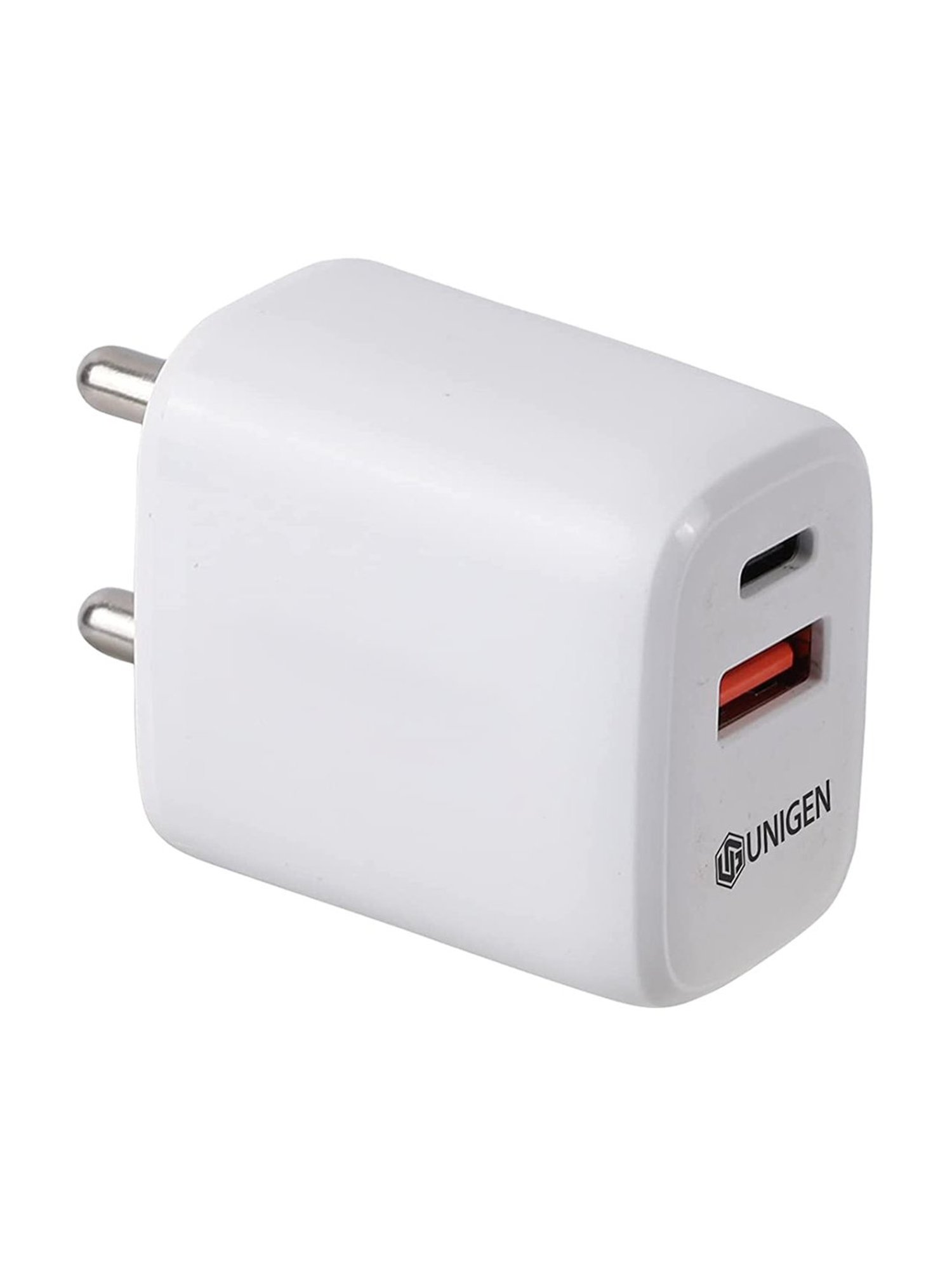 UNIGEN AUDIO 30W Dual USB-A + USB-C Wall Charger Compact Design Power Adapter (White)